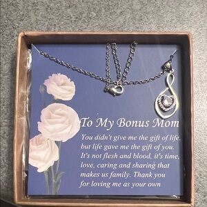 Silver Infinity Heart Necklace